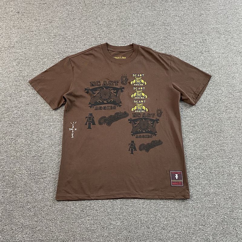 Travis Scott Cactus Jack X Mitchell X Ness T-shirt