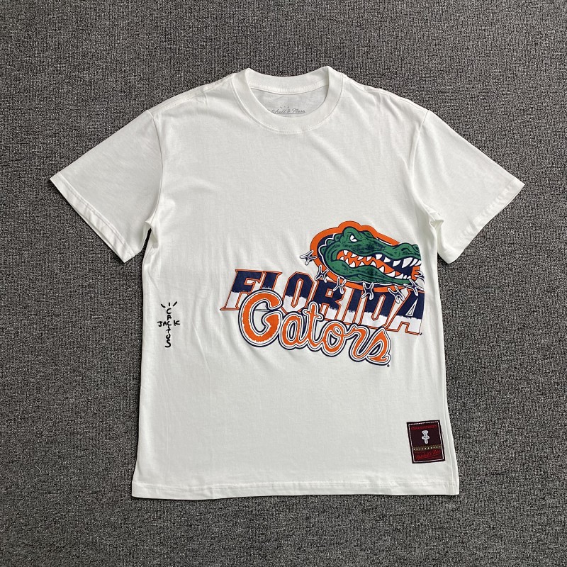 Travis Scott Cactus Jack X Mitchell X Ness T-shirt