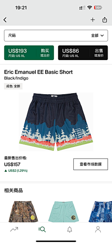 Eric Emanuel EE Basic Short Black Indigo