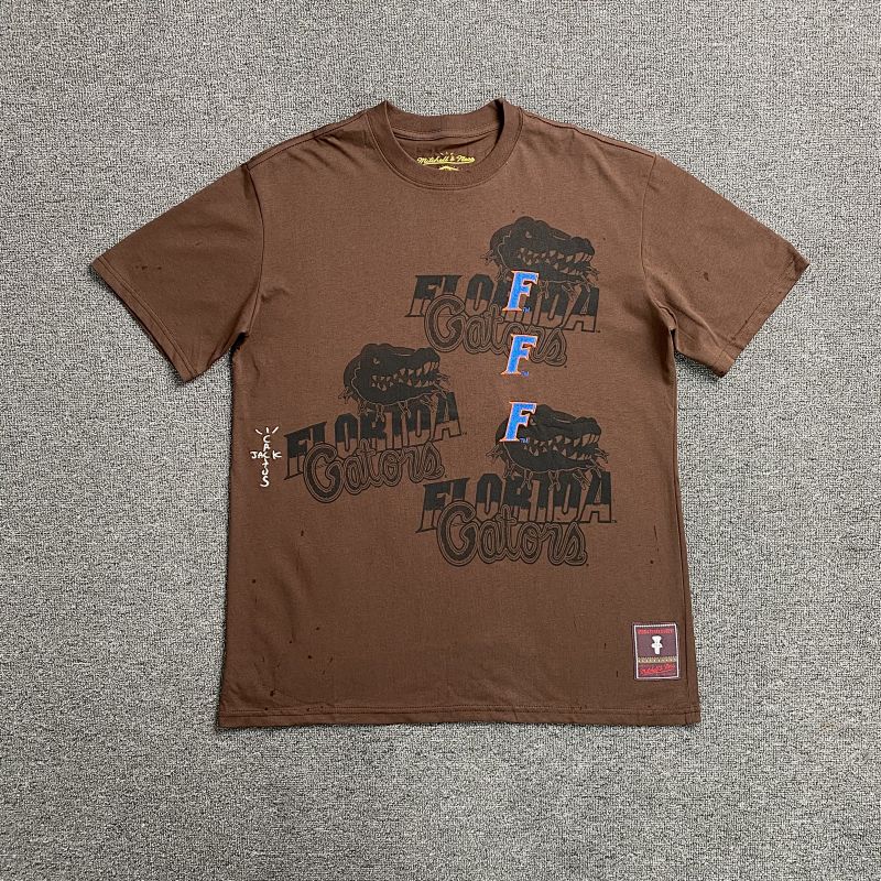 Travis Scott Cactus Jack X Mitchell X Ness T-shirt