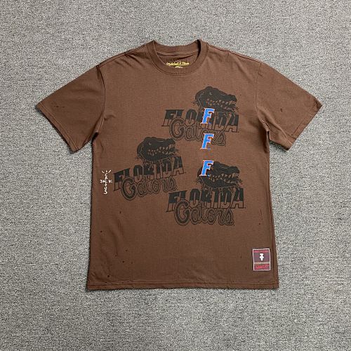 Travis Scott Cactus Jack X Mitchell X Ness T-shirt