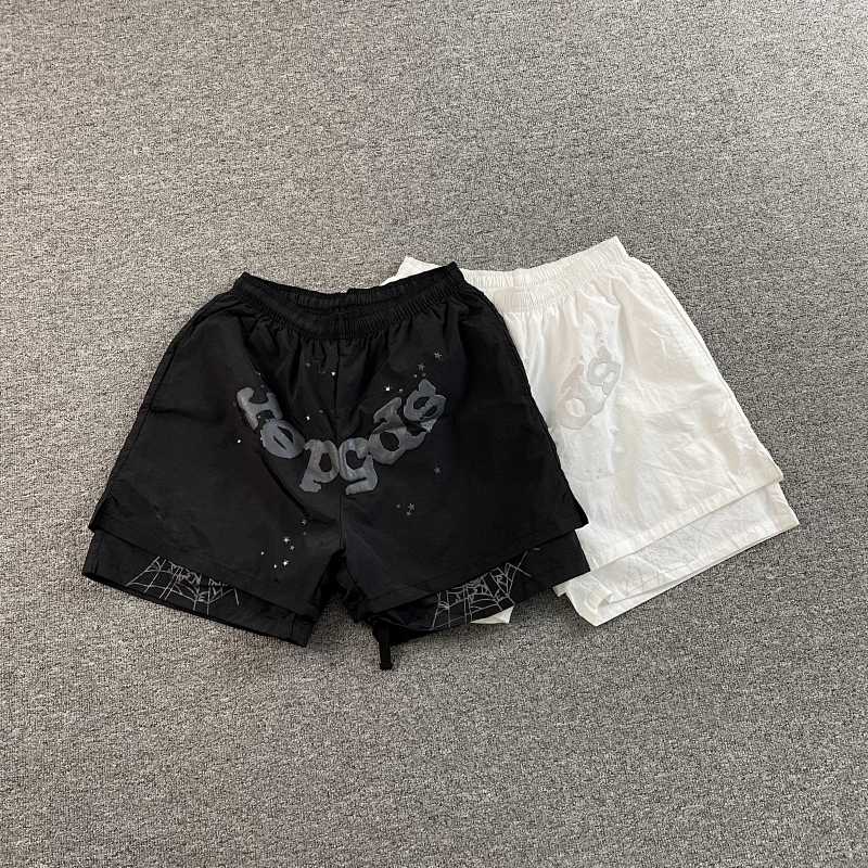 Sp5der Denim Shorts