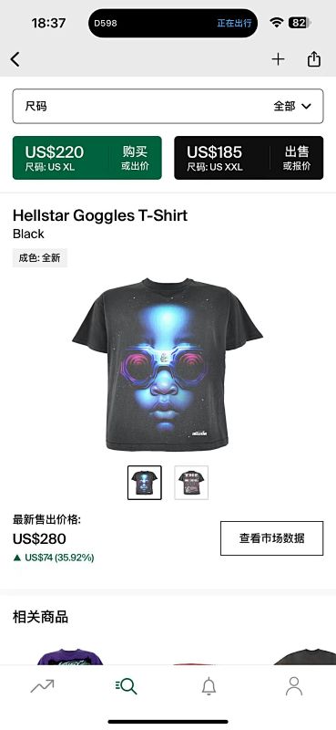 Hellstar Goggles T-ShirtBlack