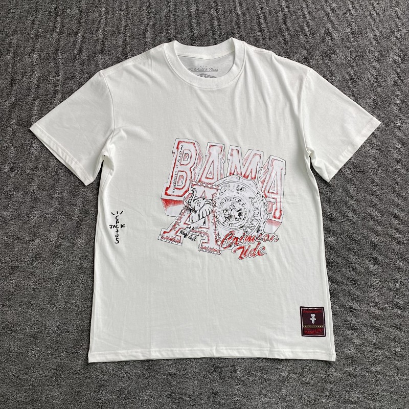 Travis Scott Cactus Jack X Mitchell X Ness T-shirt