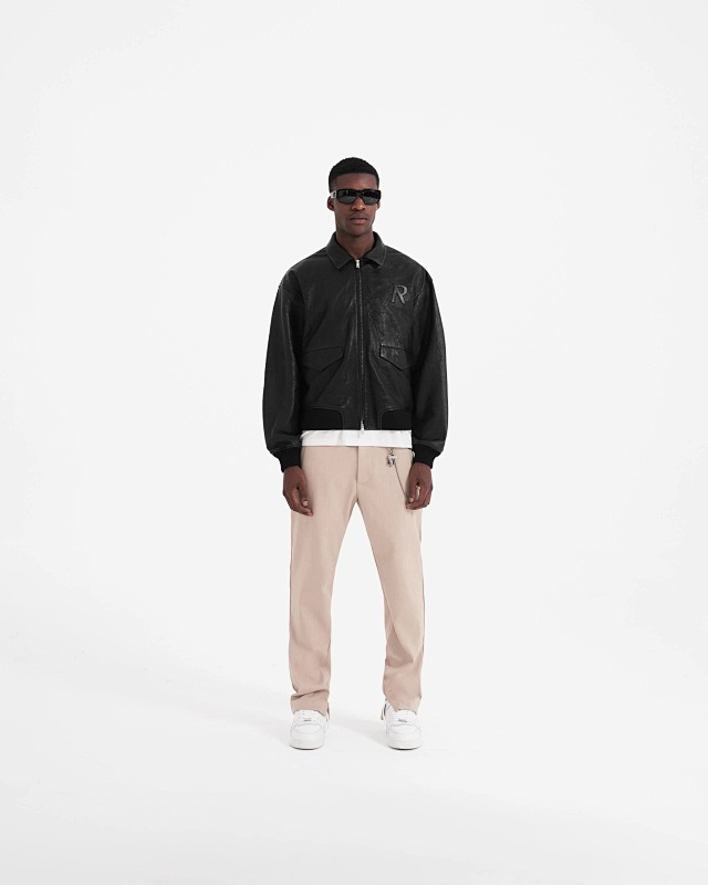 Represent Leather Flight Jacket