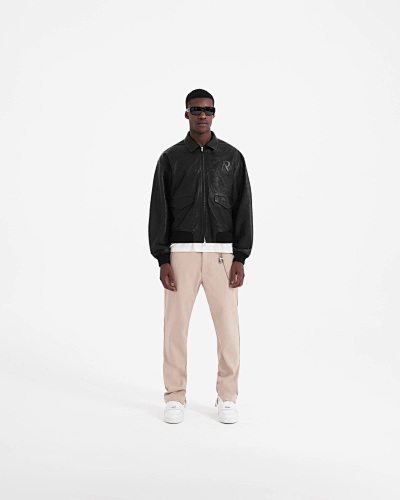 Represent Leather Flight Jacket