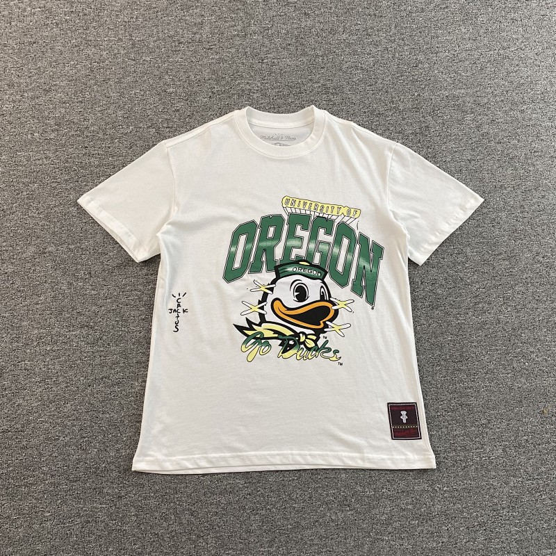 Travis Scott Cactus Jack X Mitchell X Ness T-shirt