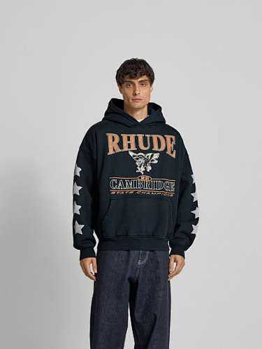 Rhude Cambridge State Champs Vintage Boxy Hoodie