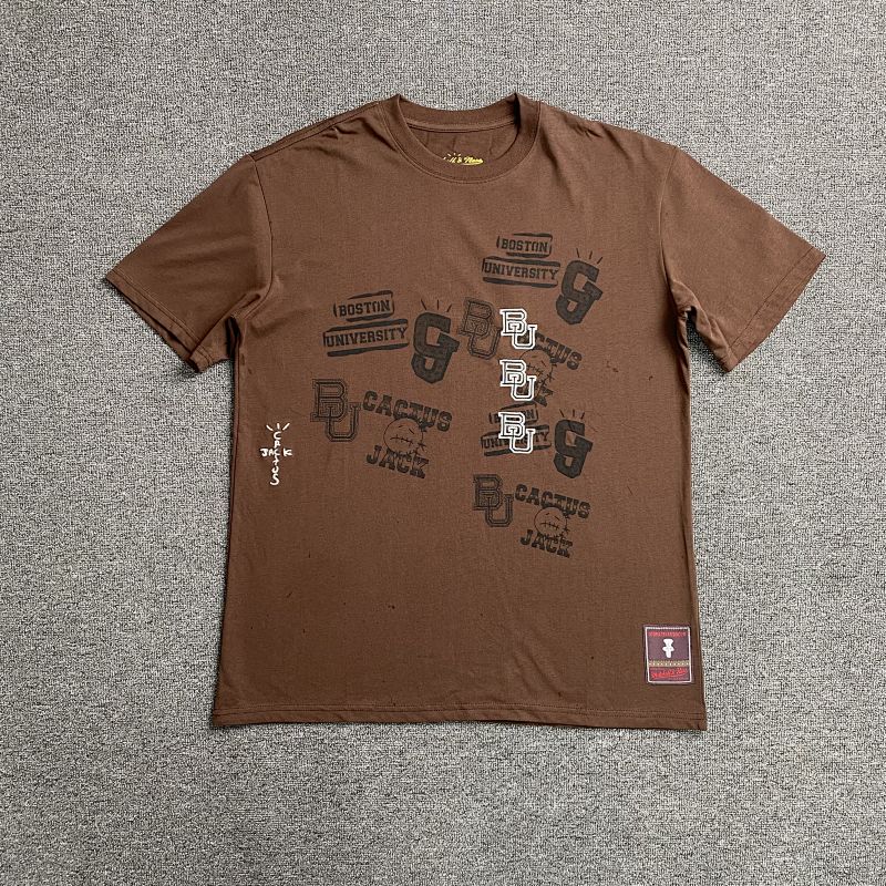 Travis Scott Cactus Jack X Mitchell X Ness T-shirt