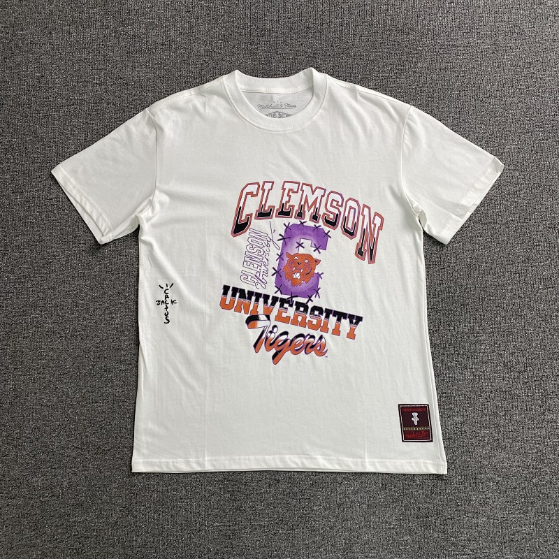 Travis Scott Cactus Jack X Mitchell X Ness T-shirt