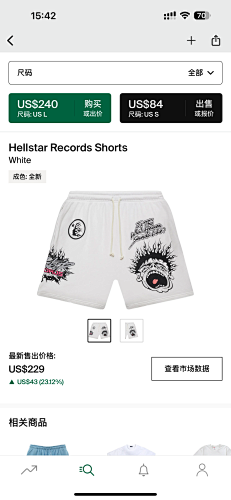 Hellstar Records Shorts White