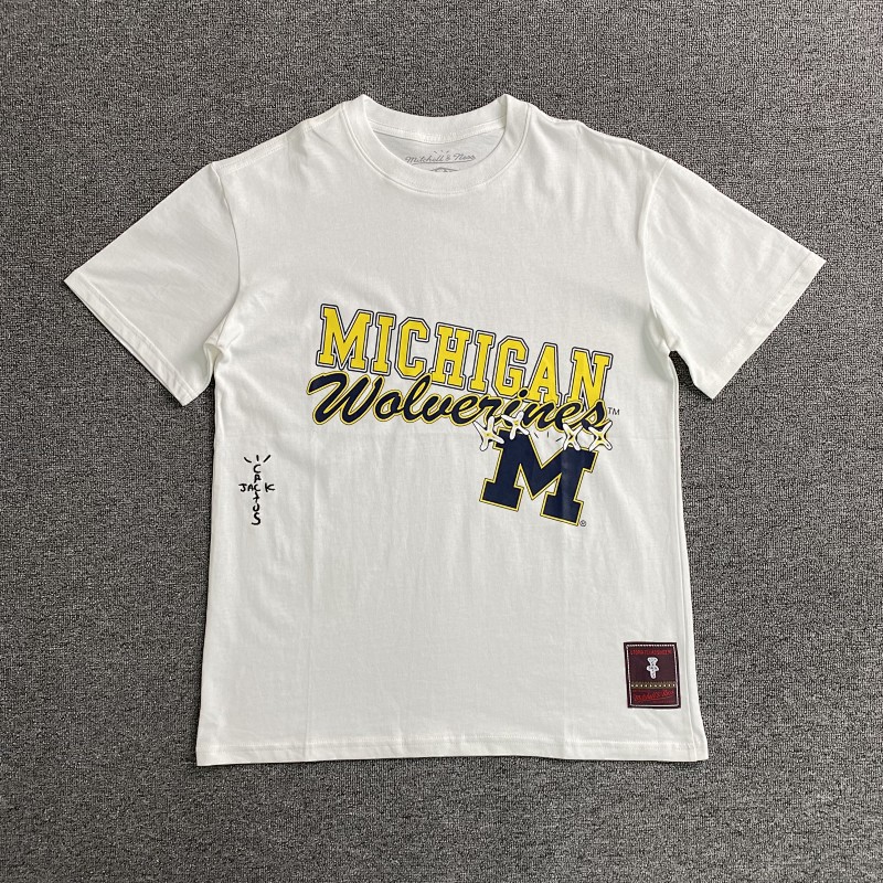 Travis Scott Cactus Jack X Mitchell X Ness T-shirt