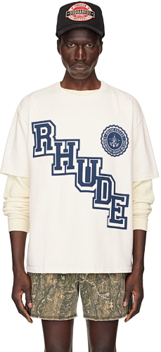 Rhude Collegiate Crest T-shirt