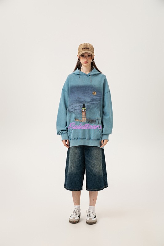 Saint Michael Denim Tears Hoodie