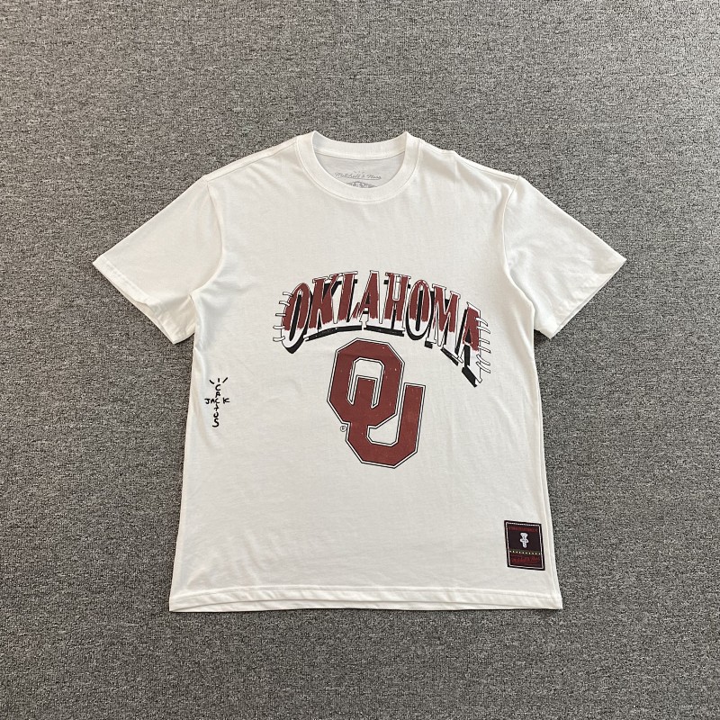 Travis Scott Cactus Jack X Mitchell X Ness T-shirt