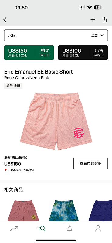 Eric Emanuel EE Basic Short Rose Quartz Neon Pink