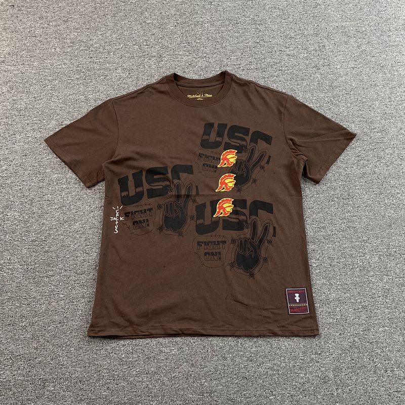 Travis Scott Cactus Jack X Mitchell X Ness T-shirt