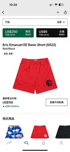 Eric Emanuel EE Basic Short Red Black