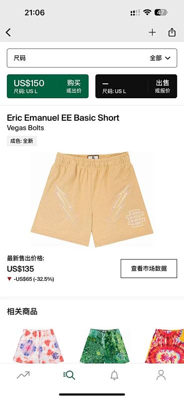 Eric Emanuel EE Basic Short Vegas Bolts