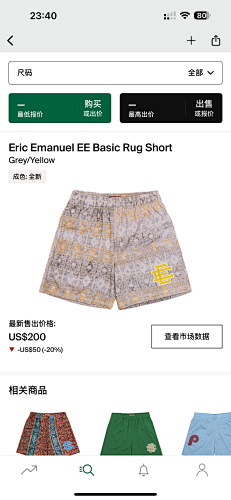 Eric Emanuel EE Basic Rug Short Grey Yellow