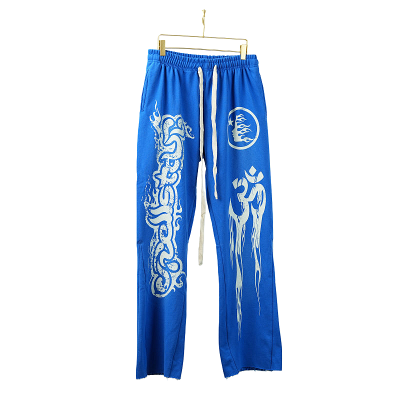 Hellstar Blue Yoga Sweatpants