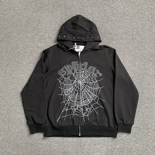Sp5der Zip Up Hoodie