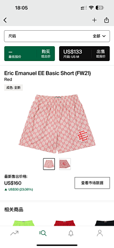 Eric Emanuel EE Basic Short Red