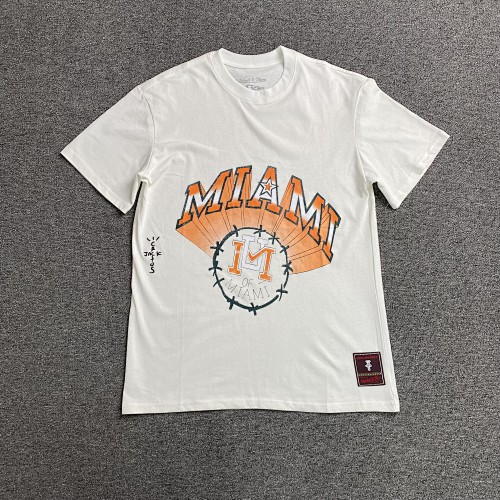 Travis Scott Cactus Jack X Mitchell X Ness T-shirt