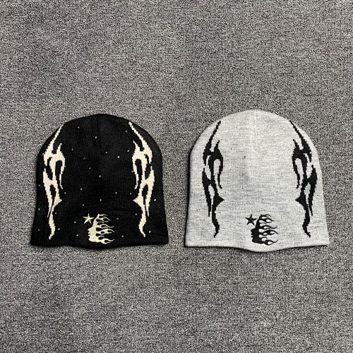 Hellstar Studios Logo Sports Flame Beanie