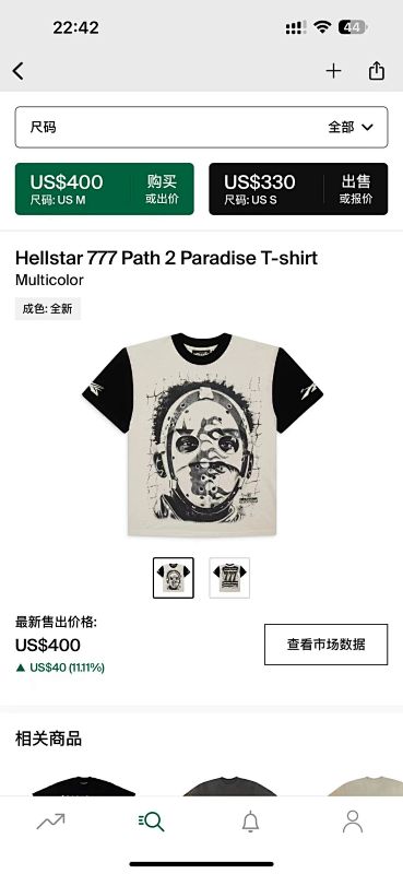 Hellstar Path 2 Paradise T-shirt Muticolor