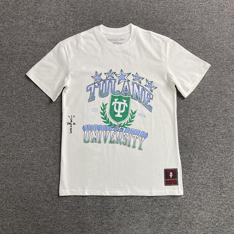 Travis Scott Cactus Jack X Mitchell X Ness T-shirt