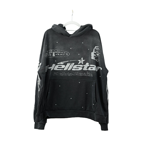 Hellstar Racer Hoodie Sweatshirt Vintage Black
