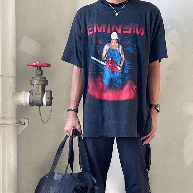Eminem Jason Mask Chainsaw Tour Vintage T-shirt