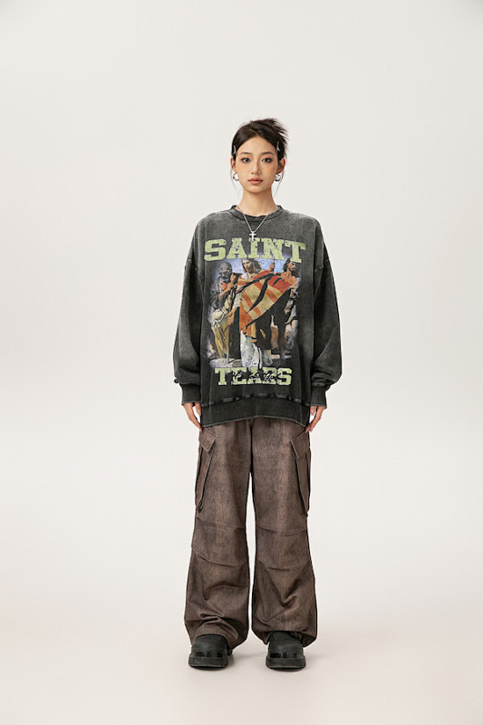 Saint Michael Tears Crewneck