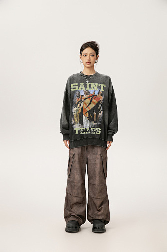 Saint Michael Tears Crewneck