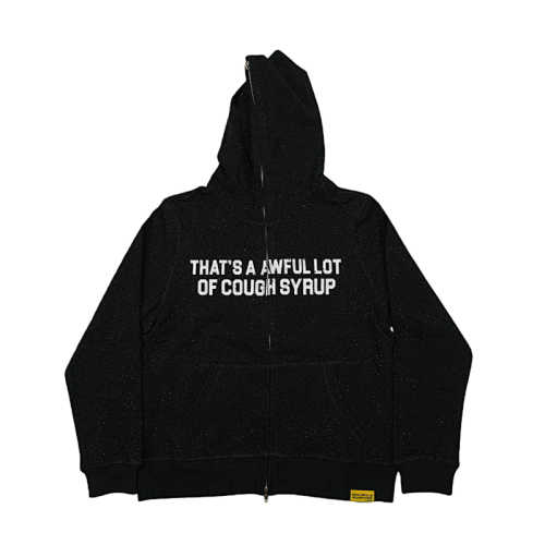 Black Rhinestone Hoodie