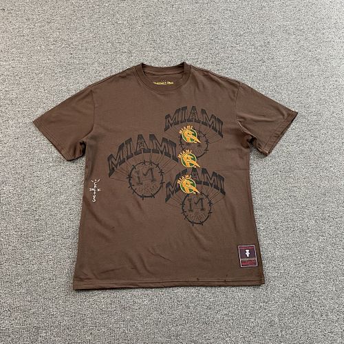 Travis Scott Cactus Jack X Mitchell X Ness T-shirt