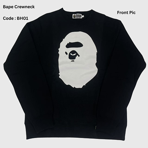 Bape Happy New Year Ape Head Logo Crewneck