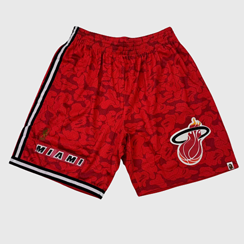 Miami Heat Bape & Ness Shorts