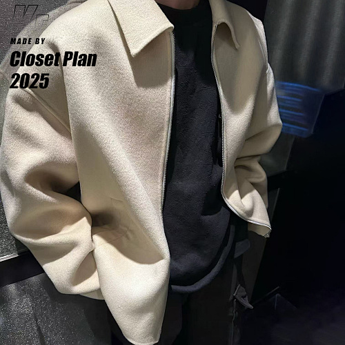 Acne Double-side Wool Jacket With 100 Silk Shoulder Lining