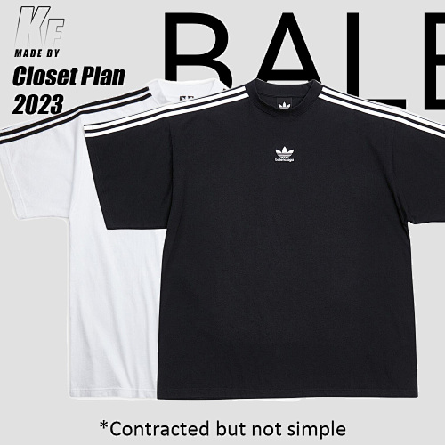 Balenciaga Blcg X Adi Ribbon Tee