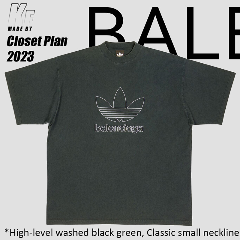 Balenciaga Blcg X Adi Green Tee