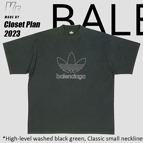 Balenciaga Blcg X Adi Green Tee