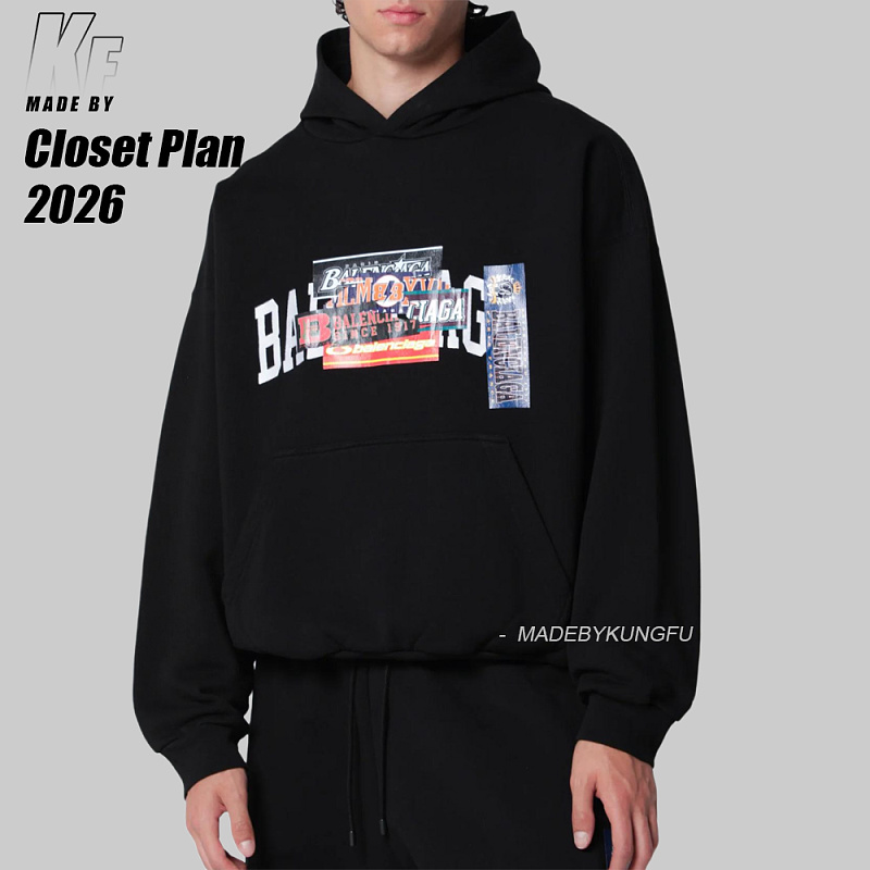 Balenciaga Blcg Bumper Stickers Hoodie