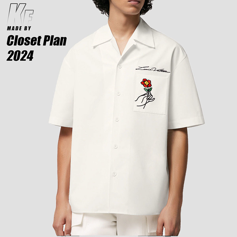Flower Cuban Collar Shirt