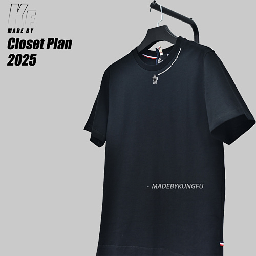 Moncle Neck Print Tee