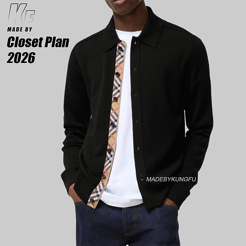 Bbr 100 Wool Button Up Polo