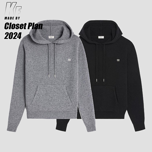 Ce Wool And Cashmere Blend Knit Hoodie