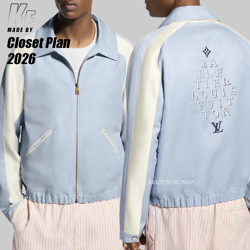 Louis Vuitton 50 Mulberry Silk Blended Monogram Jacket