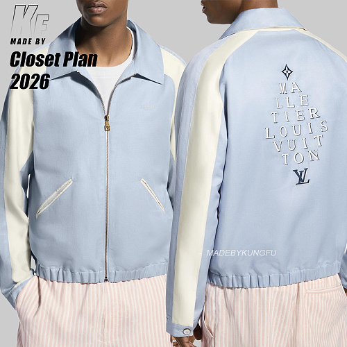 Louis Vuitton 50 Mulberry Silk Blended Monogram Jacket